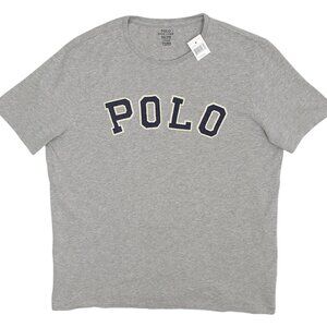 NEW Vintage Polo Ralph Lauren T Shirt! Gray Embroidered POLO on Front Custom Fit